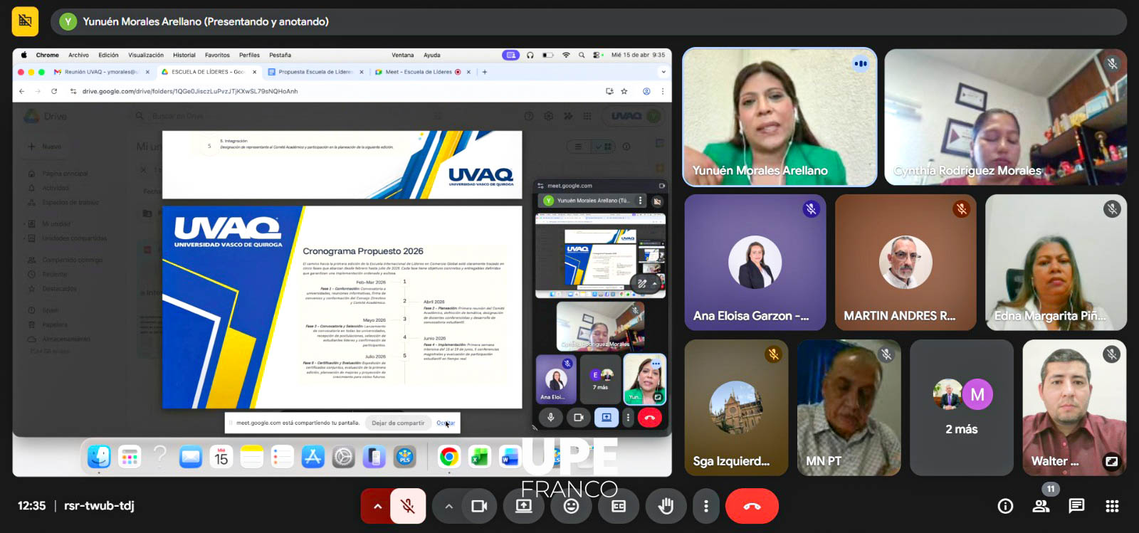 REUNIÓN INTERNACIONAL DE LA ESCUELA DE LÍDERES EN COMERCIO GLOBAL - UPE PRESENTE